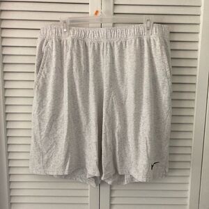 Men's Nike Light Gray Dri Fit Cotton Poly  Shorts with Side Pockets, Size XXL